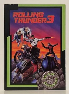 1993 Team Blockbuster Video Games Rolling Thunder 3 #14 - Picture 1 of 2