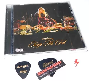 The Warning Band Keep Me Fed Firmado CD Dany Guitarra Pick Paulina Daniela Ale LTD - Imagen 1 de 4