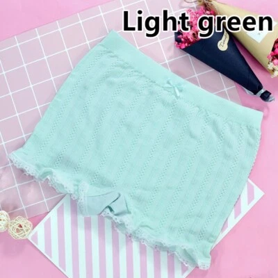 2x Pantalones Cortos de Encaje a Rayas Torcidas Bloomers Boxers Panty Ropa Interior Lolita Para Mujer Foto 1 de 4