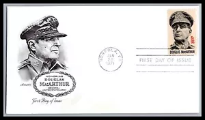 US FDC # 1424 6c Douglas MacArthur Artmaster 1971, 9h387 - Picture 1 of 1