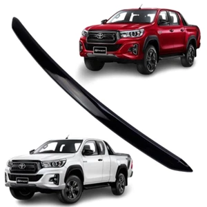 Front Hood Trim Gloss Black For TOYOTA REVO Hilux Pickup 2015-2019 - Picture 1 of 3