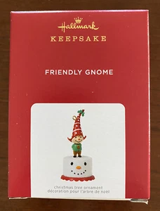 NIB HALLMARK KEEPSAKE 2021 ORNAMENT Friendly Gnome LIMITED EDITION New - Picture 1 of 6