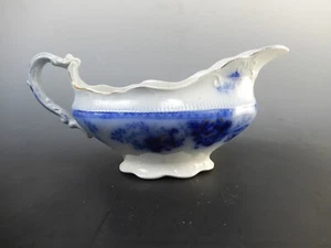 Antique "Richmond" Johnson Bros. England Flow Blue Gravy Boat. - Picture 1 of 10