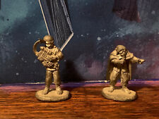 1989 Star Wars Miniatures Battles Pewter Figures Garindon & Cantina Band Member.