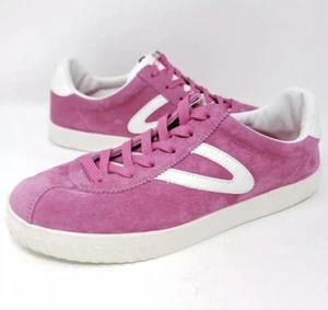 Tretorn Camden3 Women's Tennis Shoes Sz 8.5 Pink Suede Fashion Sneakers Trainer - Picture 1 of 8