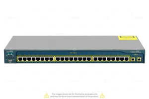 WS-C2950SX-24 KATALIZATOR CISCO 2950SX 24PORT 100MB RJ-45 2PORT 1GB MT-RJ PRZEŁĄCZNIK - Zdjęcie 1 z 7