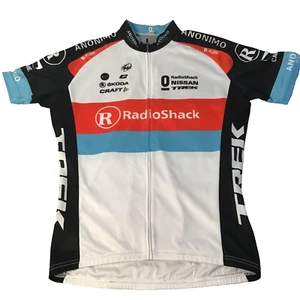 Radioshack Craft Leopard Trek Uci Cycling Jersey Size Large White Black Blue Red - Picture 1 of 8