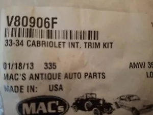 1933-34 Ford Cabriolet Interior Trim Screw kit, V80906F - Picture 1 of 2
