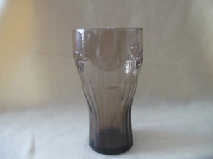 Vintage Coca-Cola Coke Brown Amber Tint Glass Cup Tumbler 6" tall - Picture 1 of 7