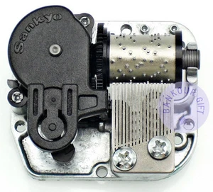 Play "Silent Night" Music Box Parts Musical Mechanism Sankyo Musical Movement - Picture 1 of 4