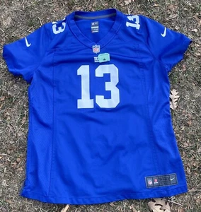 Odell Beckham Jr Nike On Field Blue Football NY Giants Girls Jersey 13 Youth XL - Picture 1 of 5