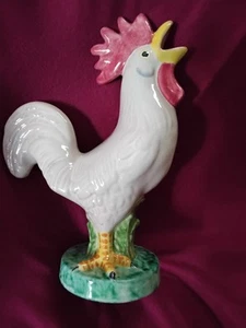 Vintage Italian Hand Painted large Ceramic Rooster Sculpture - Picture 1 of 3