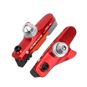 Bike Brake Shoes With Mud Trough Silent Aluminum Alloy Rim Friction Wheel Brake - Picture 1 of 29