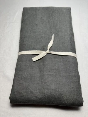 West Elm European Flax Linen Sham ~ King ~ Balsam Green - Image 1 of 4