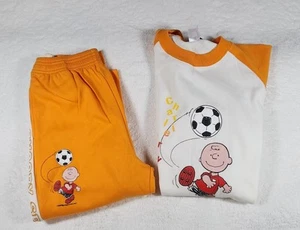 Charlie Brown Be Joe cooler Damen Jogginganzug Größe Small Orange Peanuts Snoopy Neu mit Etikett - Bild 1 von 12