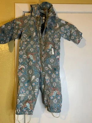 Reima Klaus Haapaniemi Baby Snowsuit Sz12-18 Girls Hoodie Snap Pocket - Image 1 of 4