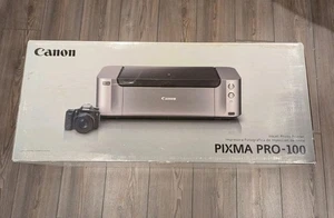 Canon PIXMA PRO-100 Inkjet Color Photo Printer Open Box New - Picture 1 of 3