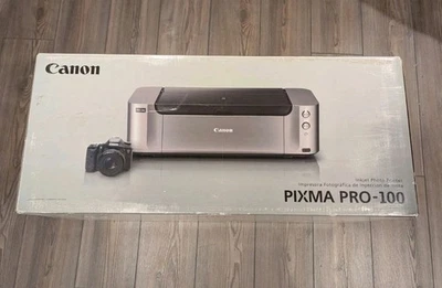 Canon PIXMA PRO-100 Inkjet Color Photo Printer Open Box New - Image 1 of 3