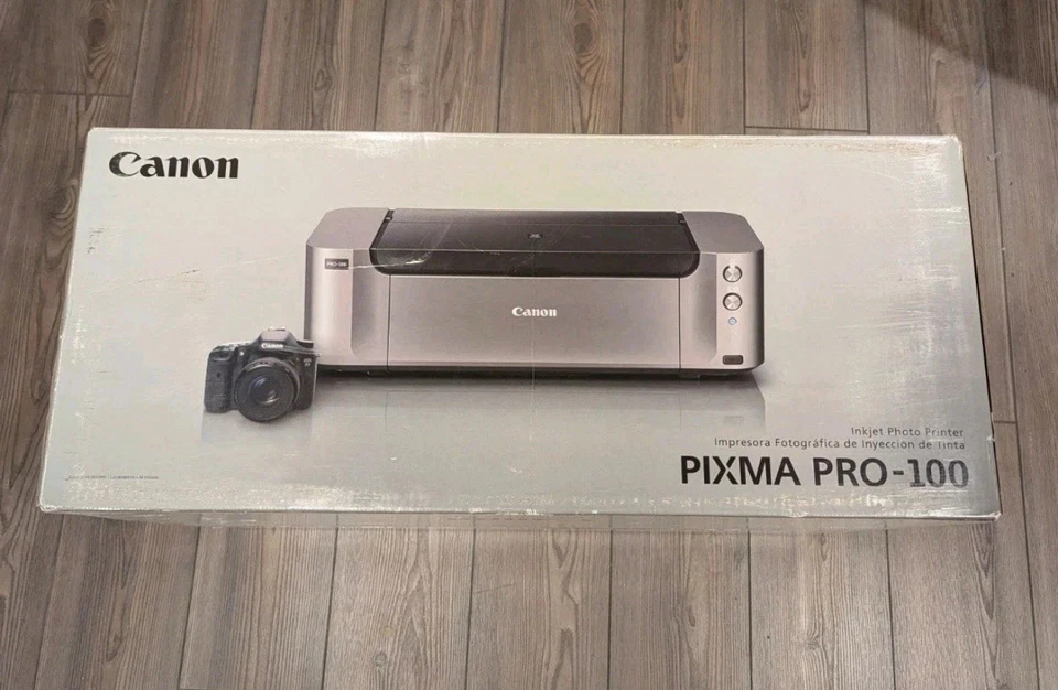Canon PIXMA PRO-100 Inkjet Color Photo Printer Open Box New - Image 1 of 3