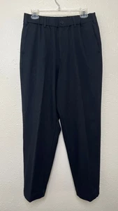 Pantalones Uniqlo U para Hombres M (30x28) Negros Pierna Ancha Plisados Cordón Pantalones Pliegue - Imagen 1 de 17