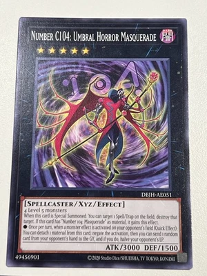 Yugioh Asian English Number C104: Umbral Horror Masquerade DBJH-AE051 Common NM - Image 1 of 3