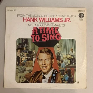 Hank Williams Jr, LP, VG+, A Time To Sing, SE-4540 - Picture 1 of 4