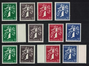 Switzerland National Exhibition Zurich 2nd series 9v 1939 MNH Sc#256-267 - Picture 1 of 1