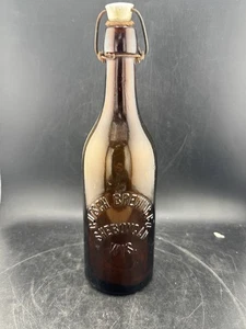 Botella antigua Blob Top ámbar Gutsch Brewing Co. Sheboygan WI - Imagen 1 de 10