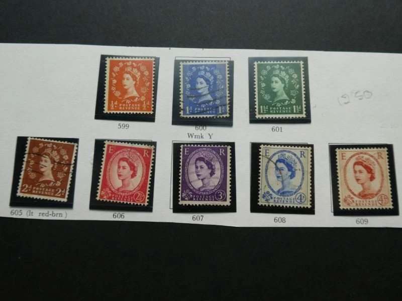 GB 1959 JUEGO DE GRAFITO COMO NUEVO Y BIEN USADO (4 1/2d como nuevo) CAT £90 Foto 1 de 1