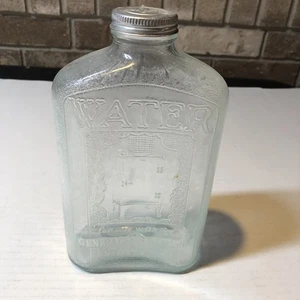 Vtg GE General Electric Glass Monitor Refrigerator Water Bottle GCL - Picture 1 of 11