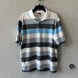 Nike Golf Mens Polo Shirt Dry Fit Wide Striped Short Sleeve Outdoor Casual M - Picture 1 of 9