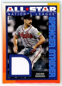 2025 Topps 1990 All-Star Relic Blue Spencer Strider 045/150 Braves - Imagen 1 de 2