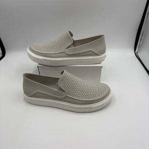 Crocs Citiane graue kultige bequeme Slipper Boot Loafer Schuh #204622 Damengröße 8 - Bild 1 von 5
