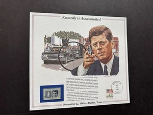 1980s US History Event Panel(072) +Kennedy Is Assassinated #1246 +JFK Memorial - Picture 1 of 1