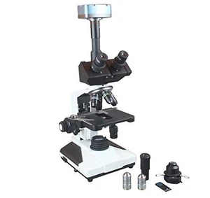 Microscopio PCM de esperma y asbesto de semen de contraste de fase trinocular radical cámara de 5 Mp - Imagen 1 de 1