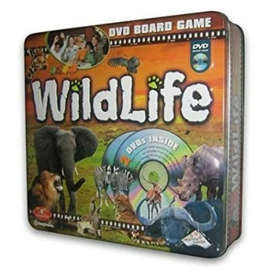 Safari Animals WILDLIFE DVD Board Game Collectible TIN Imagination NEW Wild Life - Image 1 of 4