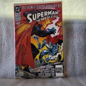 DC THE REIGN OF THE SUPERMEN SUPERMAN THE MAN OF STEEL #24 - Picture 1 of 16