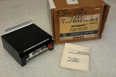 SQUARE D NORPAK 8853 TQ-3 POWER AMPLIFIER 5W 24V B SERIES NEW $99 - Image 1 of 2