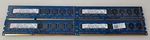 Hynix 16GB Lot of 4 X 4GB 2Rx8 PC3-10600-U Desktop RAM HMT351U6BFR8C-H9 - Picture 1 of 2