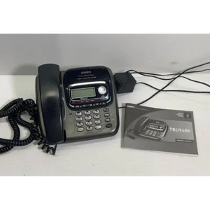 Uniden TRU9488 Black Digital Answering LCD Display Keypad Wired Corded Phone - Afbeelding 1 van 3
