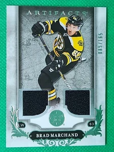 2018 Upper Deck Artefacts ARGENT / 165 Brad Marchand GU JERSEY Boston Bruins - Photo 1 sur 3