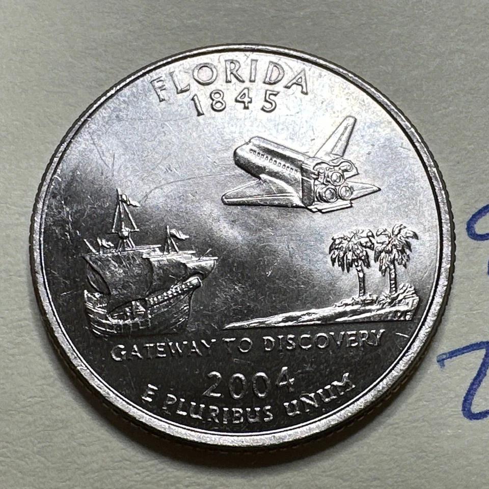 2004 D Florida State Quarter 25C 9286N - Image 1 of 3