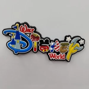 Walt Disney World Rubber Souvenir Refrigerator Fridge Magnet Colorful Letters  - Picture 1 of 9