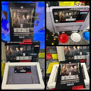 1994 SNES The Untouchables CIB Complete in Box w/ Nintendo Manual Cart Inserts - Picture 1 of 12