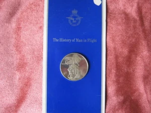 R.A.F. Museum silver proof medal History of man in flight Amelia Earheart - Picture 1 of 1