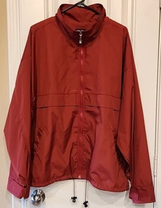PING WINDBREAKER JACKE HERREN XL ROT LEICHTER REISSVERSCHLUSS POLYESTER MESH GEFÜTTERT EUC! - Bild 1 von 14
