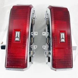 1984-85 New Repro H/O Cutlass Supreme Tail Lights Assemblies W/ Black Emblems - Picture 1 of 5