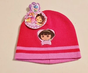Red/Pink DORA THE EXPLORER Nick Jr Winter Hat , Little Girl Toddler - NEW - Picture 1 of 1