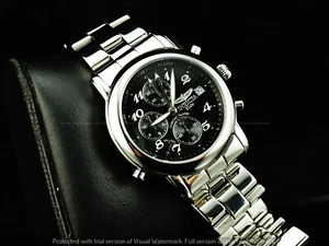 Reloj Invicta 9230 Hombre 36mm Elite Alarma Cronógrafo Cromo Líquido Pulido SS - Imagen 1 de 10
