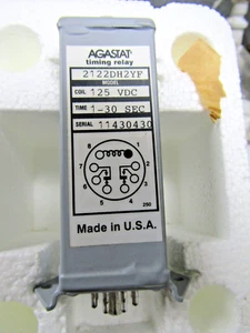 ✌ NEW AGASTAT 2122DH2YF 125VDC COIL 1 - 30 SECOND TIMING RELAY - Picture 1 of 4